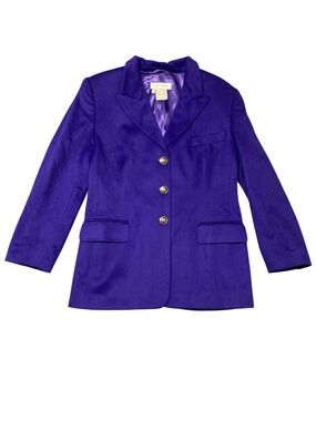 80s Escada Old Economy Wool Blazer with Gold Buttons